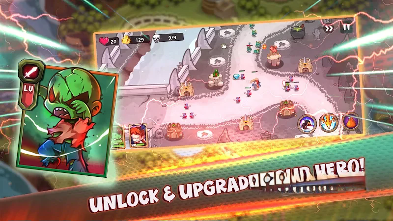 《黑暗英雄TD》v1.0.5，暗黑奇幻统领邪恶军团的塔防策略游戏