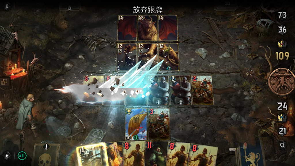 《巫师之昆特牌：王权的陨落》v722，Steam特别好评的高画质史诗级角色扮演卡牌战斗游戏