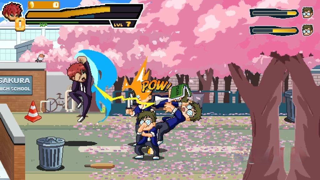 《学校英雄》，steam特别好评的2D横版校园热血动作游戏