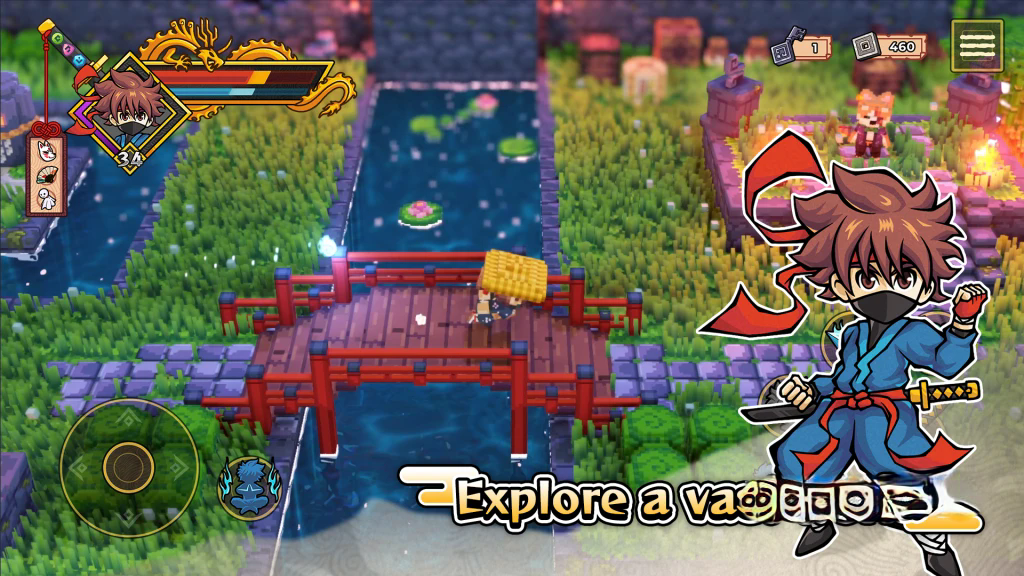 《武士刀之龙》v1.0.1，像素风武士冒险动作RPG游戏