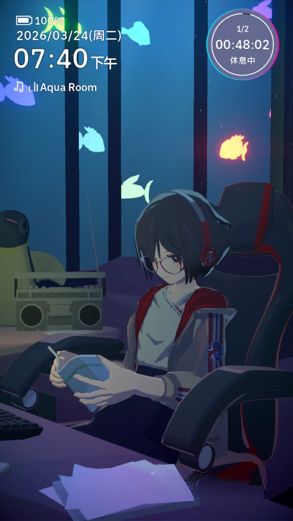 《放松时光：与你共享Lo-Fi故事》中文版v1.4.6，steam好评如潮的结合Lo-Fi音乐与互动叙事的专注工具类游戏