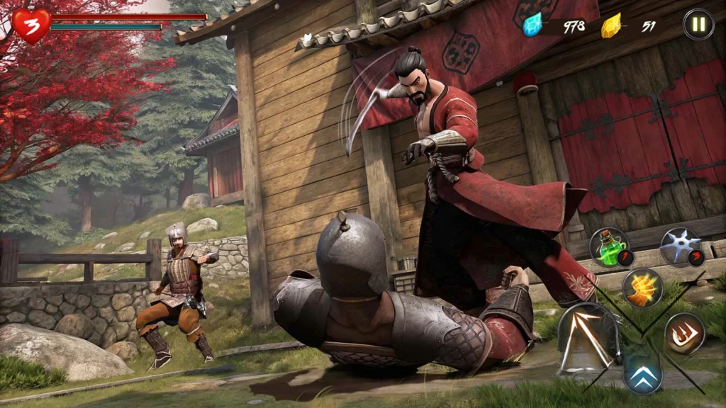《忍者武士隆》v3.9.0，类似《只狼》的3D动作格斗游戏