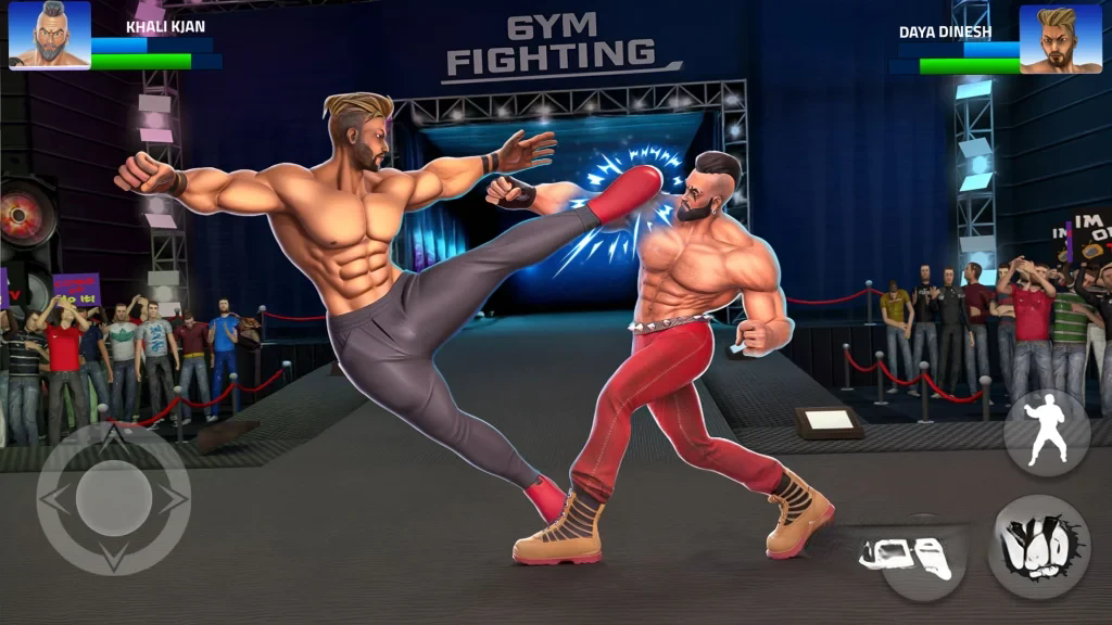 《GYM格斗》v1.21.4，运用跆拳道、泰拳等多种风格的格斗游戏
