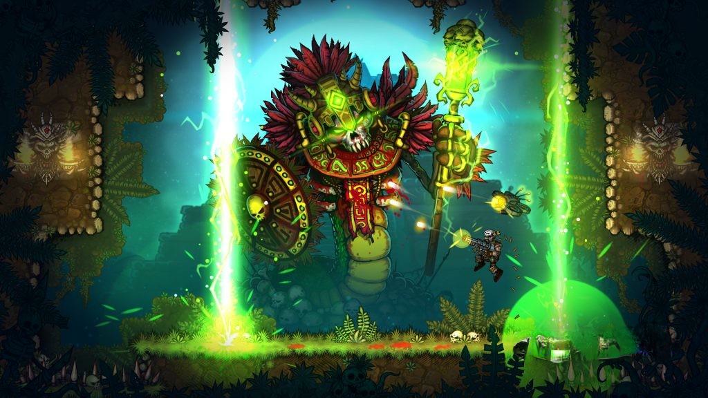 《恶棍英雄》v1.8.19，steam特别好评的高画质2D横版快节奏肉鸽动作射击游戏