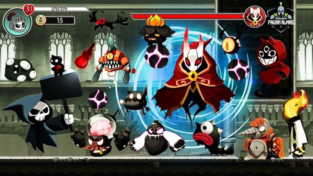 《死神大冒险》v0.8.2，扮演死神之子手持镰刀砍杀的横版动作游戏