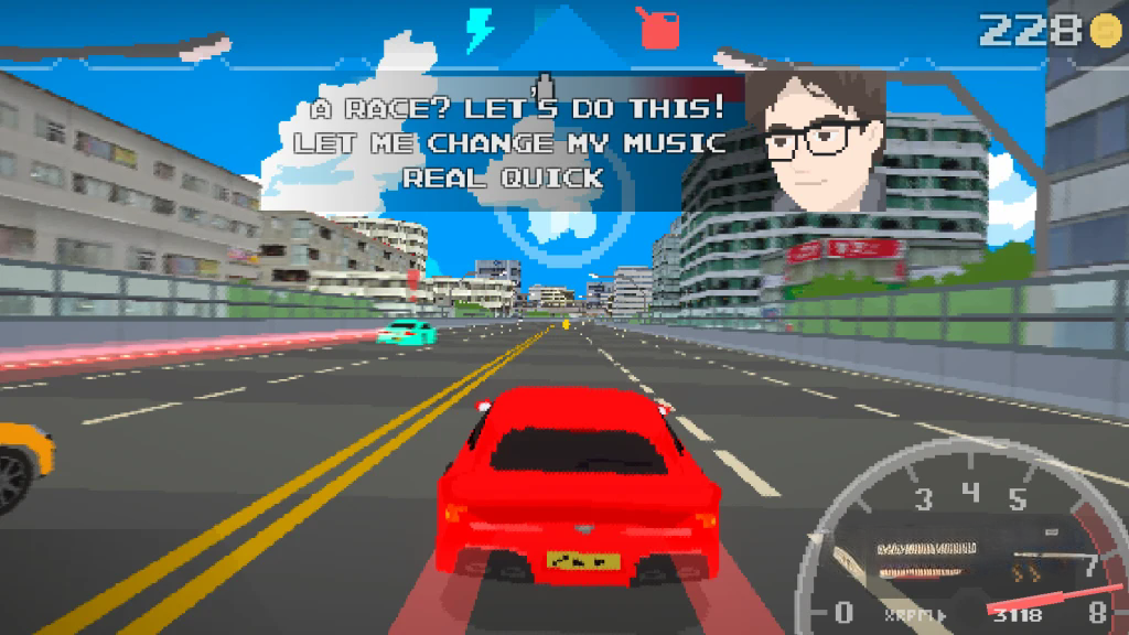 《永远的纽多里》v1.2.4，steam特别好评的3D像素风复古街机赛车游戏