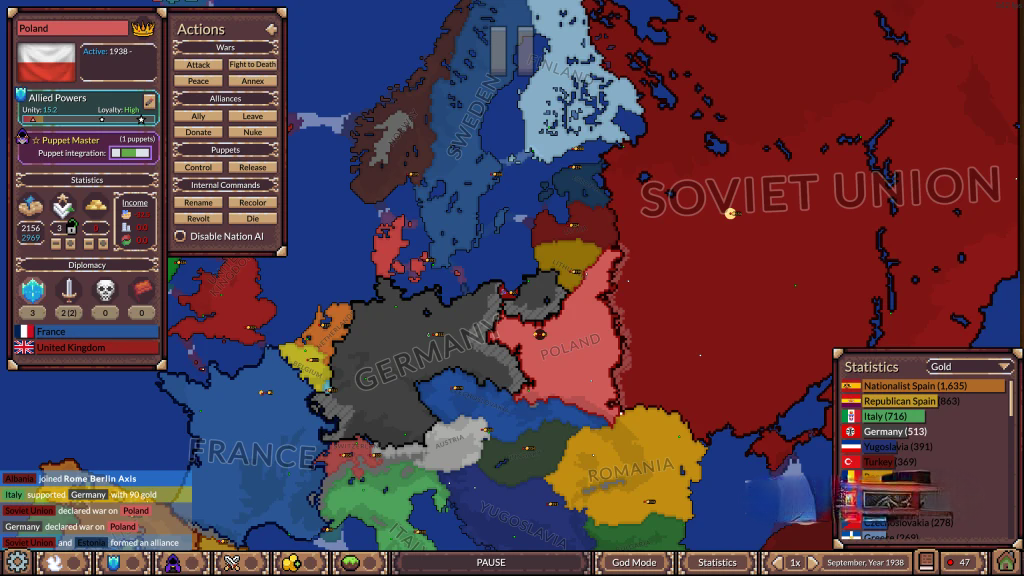 《冲突时代：世界大战》v4.4.0，steam好评如潮的高自由度沙盘战争模拟世界大战略游戏