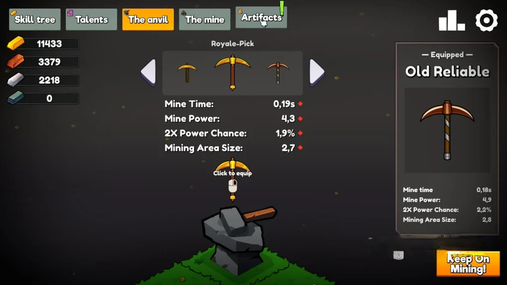 《继续采矿：世界篇》v1.0，steam特别好评的增量式放置挖矿游戏