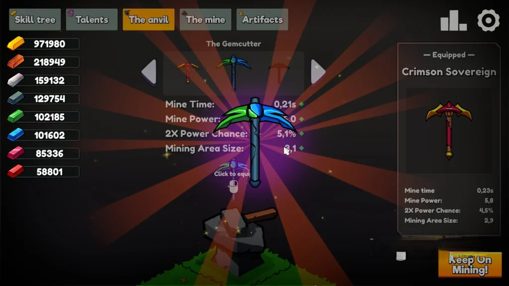 《继续采矿：世界篇》v1.0，steam特别好评的增量式放置挖矿游戏