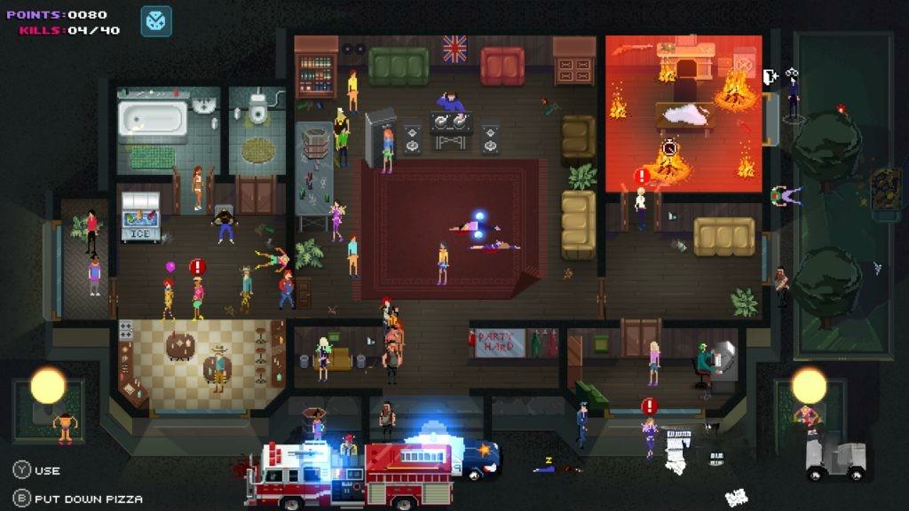 《疯狂派对》汉化版，Steam特别好评的像素风策略潜行暗杀游戏