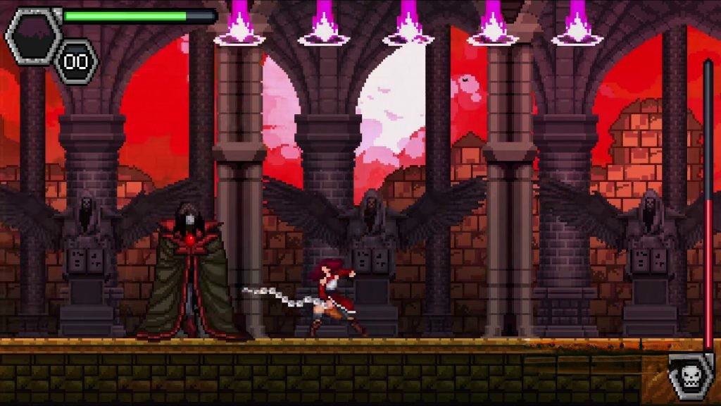 《托祖哈之夜：德古拉的复仇》v1.5.1，steam特别好评的2D横版像素风类银河恶魔城动作游戏