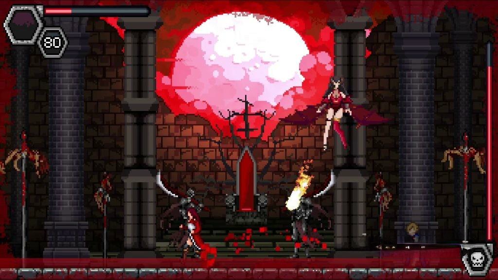 《托祖哈之夜：德古拉的复仇》v1.5.1，steam特别好评的2D横版像素风类银河恶魔城动作游戏