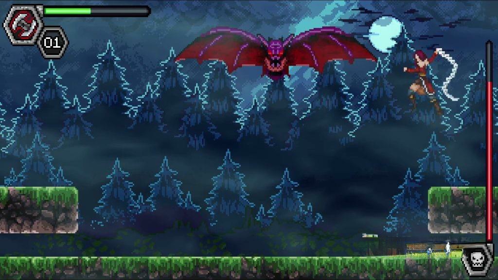 《托祖哈之夜：德古拉的复仇》v1.5.1，steam特别好评的2D横版像素风类银河恶魔城动作游戏