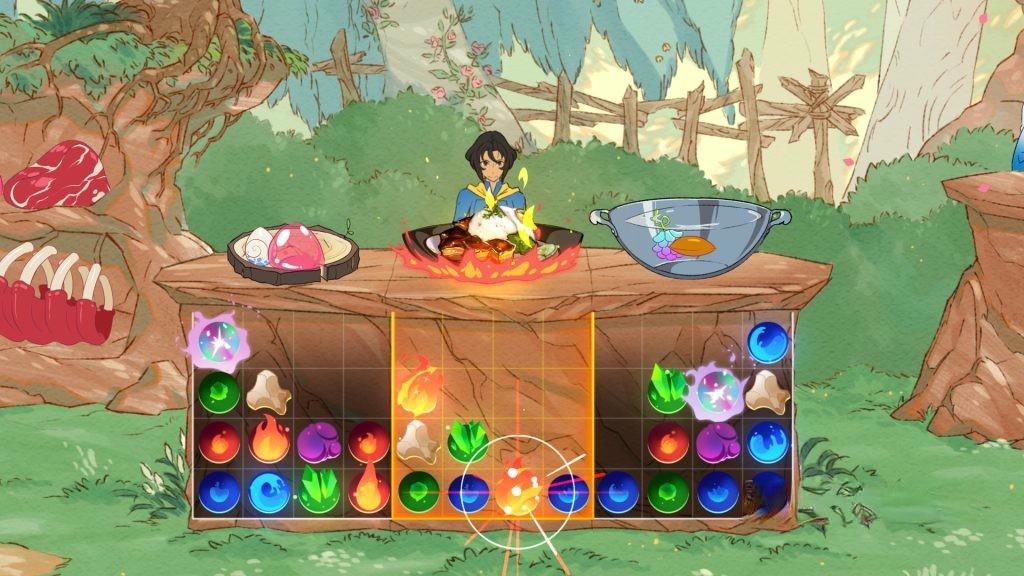 《战斗厨师旅团》v1.0.208，steam好评如潮的横版动作狩猎与三消烹饪巧妙结合的独立游戏神作