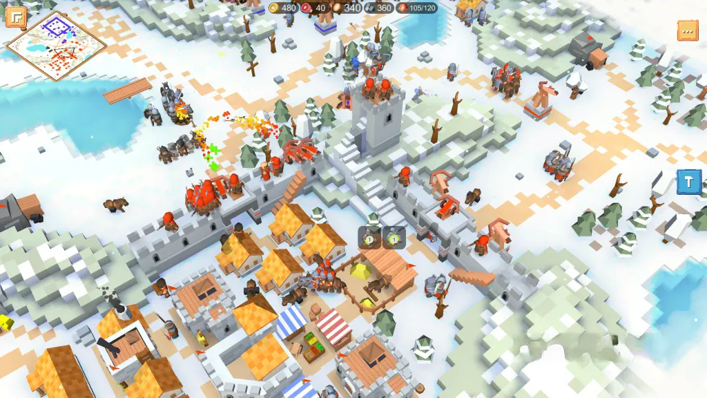 《围攻中世纪战略RTS》v1.3.43r1，3D像素风格中世纪硬核即时战略游戏