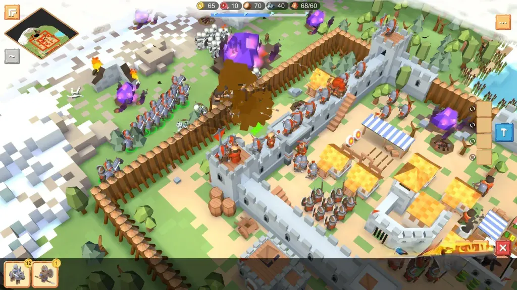 《围攻中世纪战略RTS》v1.3.43r1，3D像素风格中世纪硬核即时战略游戏