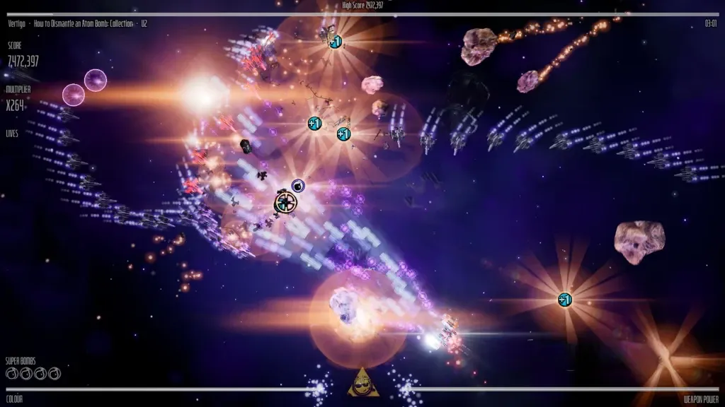 《危险节奏》v1.0，steam特别好评的炫酷激烈太空战机双摇杆射击游戏