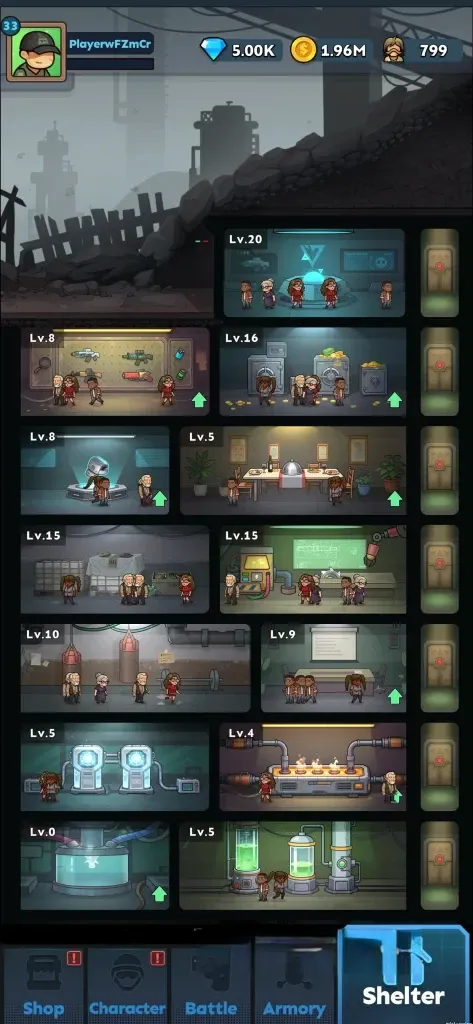 《最后的撤离》v0.0.18，末日生存肉鸽横版动作射击游戏