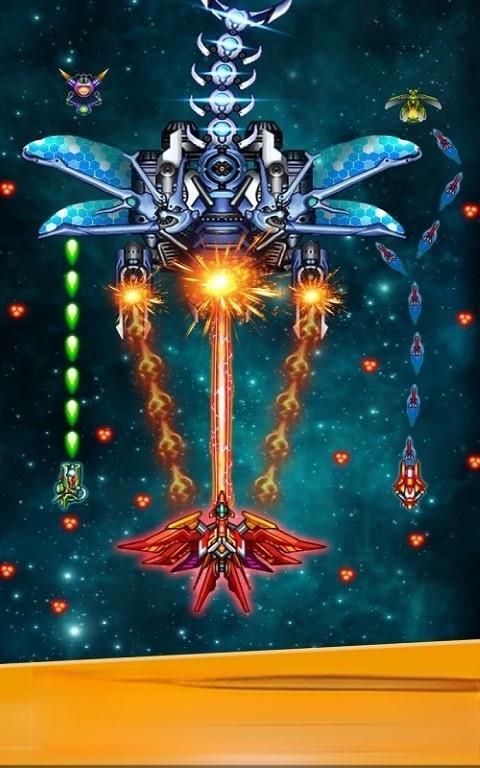 《星空战机》v1.4.1，宇宙星空背景的炫丽飞行射击竖版游戏