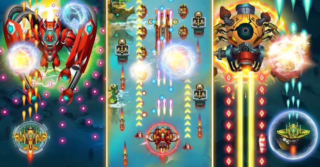 《天空猛禽：太空入侵者》v2.0.5，华丽的太空飞行弹幕射击竖屏游戏