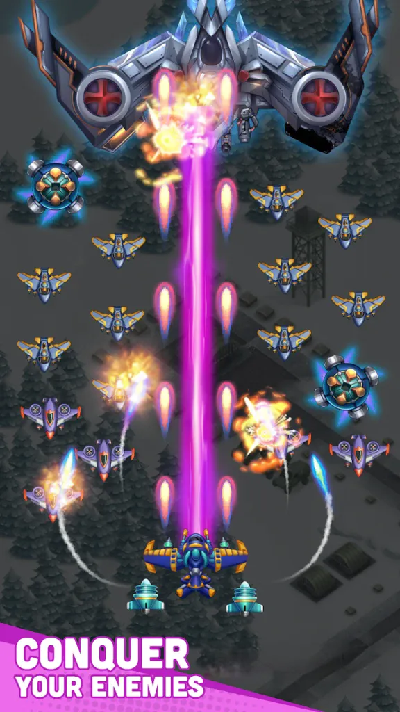 《天空猛禽：太空入侵者》v2.0.5，华丽的太空飞行弹幕射击竖屏游戏