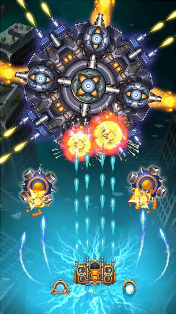 《天空猛禽：太空入侵者》v2.0.5，华丽的太空飞行弹幕射击竖屏游戏