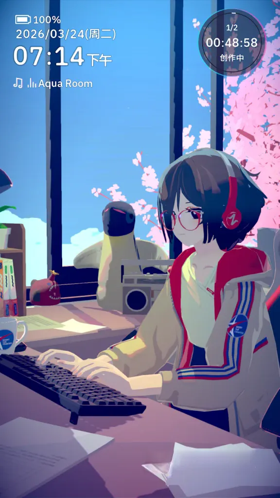 《放松时光：与你共享Lo-Fi故事》中文版v1.4.6，steam好评如潮的结合Lo-Fi音乐与互动叙事的专注工具类游戏