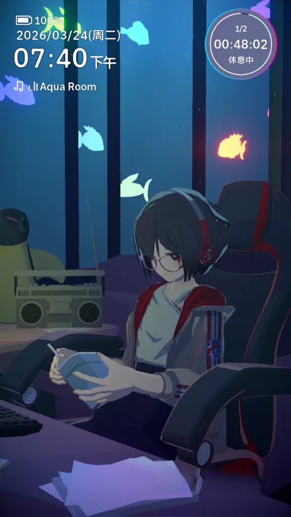 《放松时光：与你共享Lo-Fi故事》中文版v1.4.6，steam好评如潮的结合Lo-Fi音乐与互动叙事的专注工具类游戏