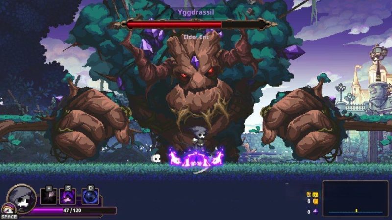 《小骨:英雄杀手》v1.0.10,steam特别好评的像素风快节奏肉鸽动作游戏-绿树游戏社区