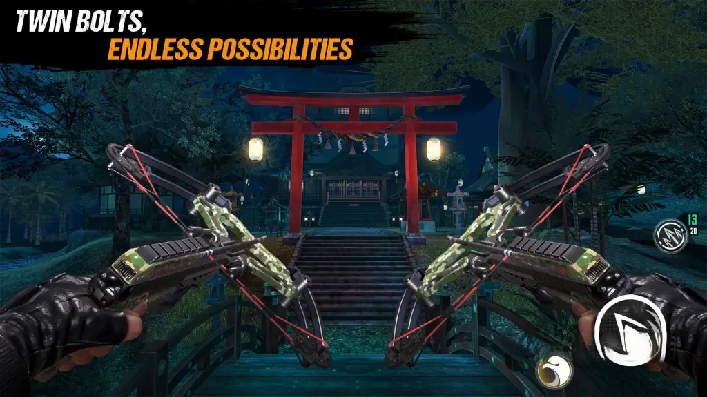 《忍者信条2》v1.2.1，使用弓箭等武器执行狙击暗杀的第一人称3D动作射击游戏