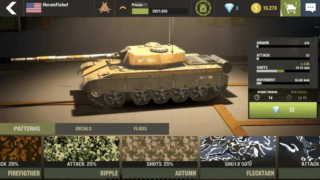 《‎战争机器：坦克游戏》v8.66.1，3分钟快节奏坦克对战射击游戏