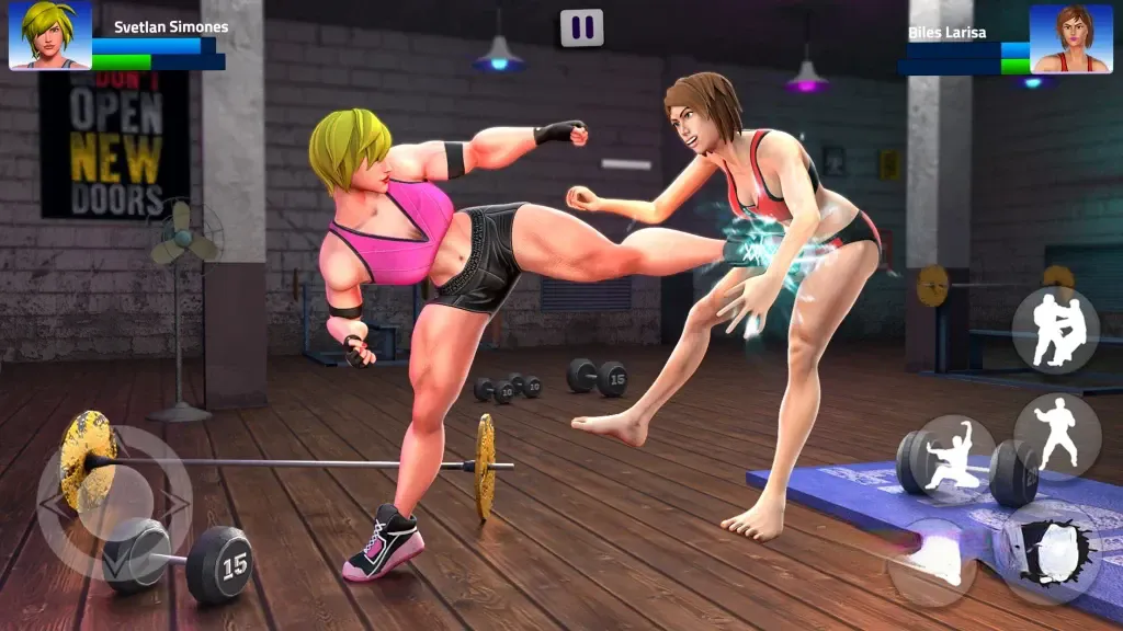 《GYM格斗》v1.21.4，运用跆拳道、泰拳等多种风格的格斗游戏
