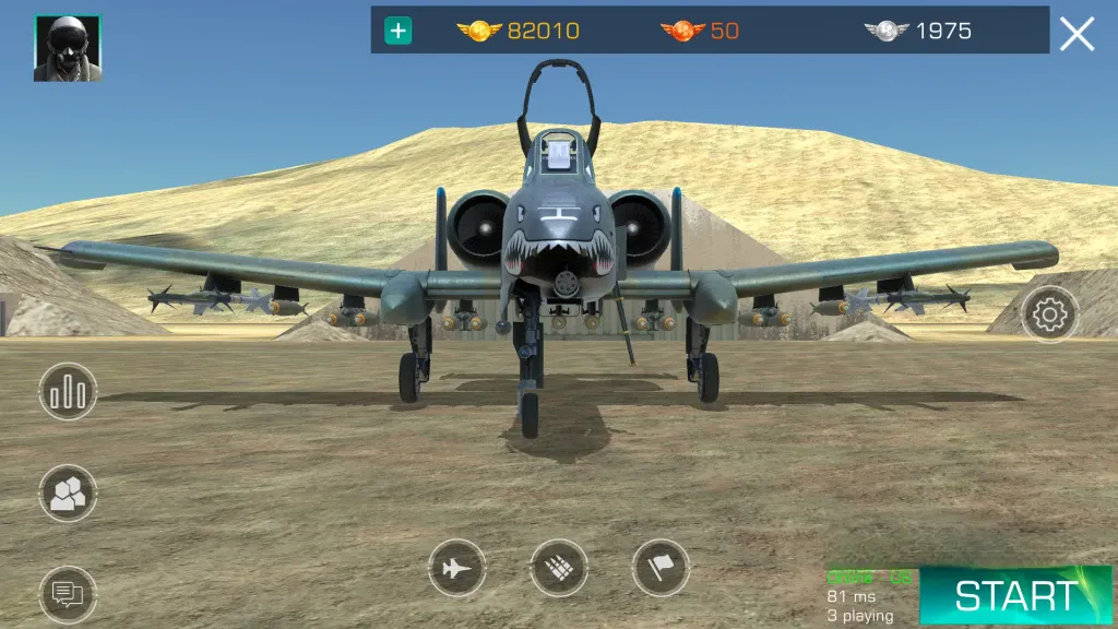 《GS4真实空战》v3.57.09，高拟真度手机飞行模拟空战射击游戏