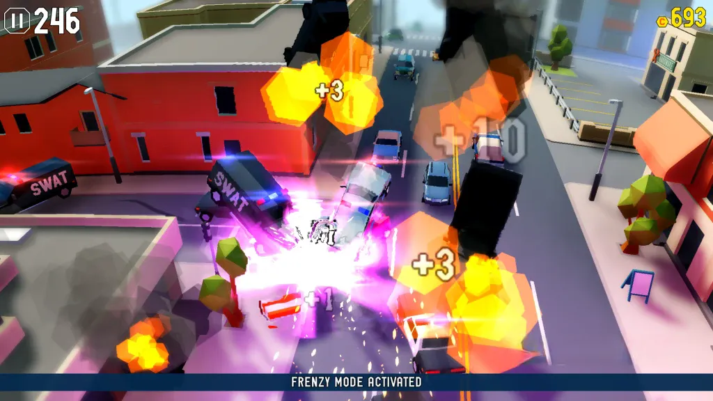 《鲁莽大逃亡2》v2.34.14，3D俯视角火爆快节奏赛车竞速逃脱游戏