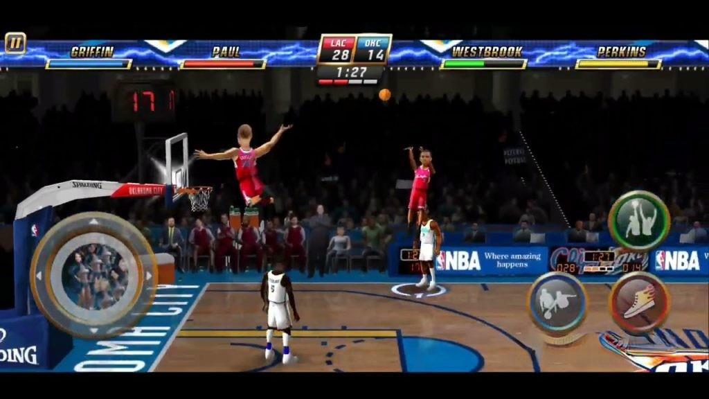 《NBA嘉年华》64位版支持安卓高版本，超爽快2v2街机风格NBA篮球大乱斗游戏