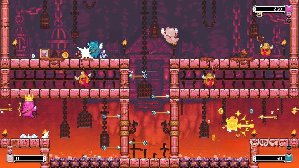 《双箭头豪华版》v1.0，steam好评如潮的像素风街机平台跳跃射击游戏