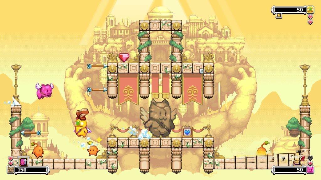 《双箭头豪华版》v1.0，steam好评如潮的像素风街机平台跳跃射击游戏