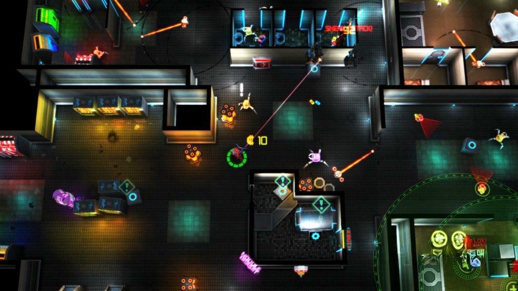 《霓虹铬》v1.1.3.009，steam特别好评的赛博朋克风格双摇杆射击游戏