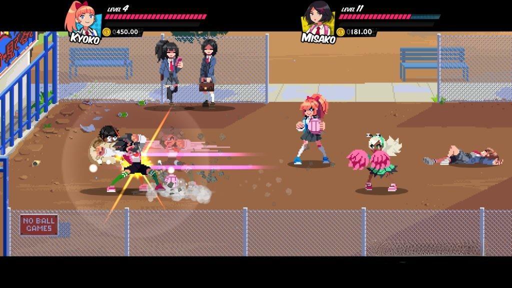 《热血少女》v1.0.3，热血硬派衍生作品，steam特别好评的快节奏像素风横版动作过关游戏