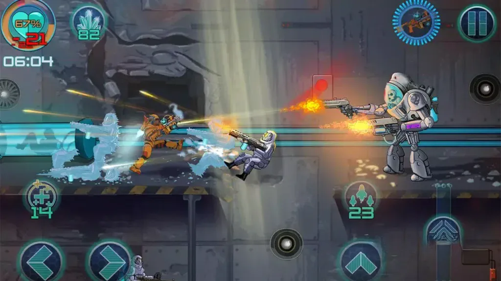 《战犬：太空射击》v1.2.9，科幻太空为背景的横版动作射击游戏
