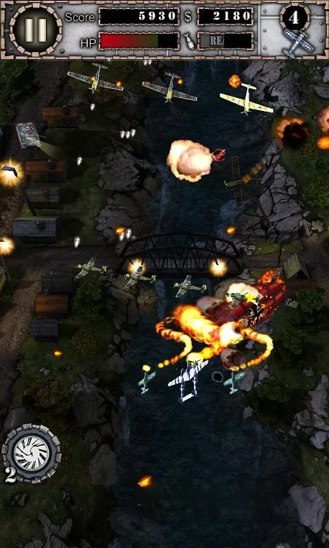 《致命空袭1 HD》v1.4.1高清修复版，3D竖版飞行射击游戏