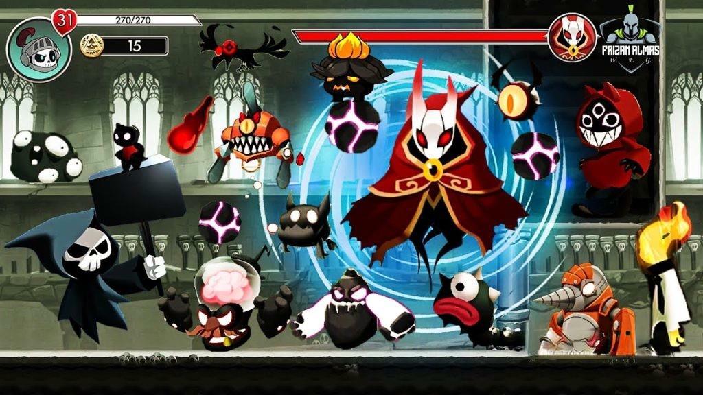 《死神大冒险》v0.8.2，扮演死神之子手持镰刀砍杀的横版动作游戏