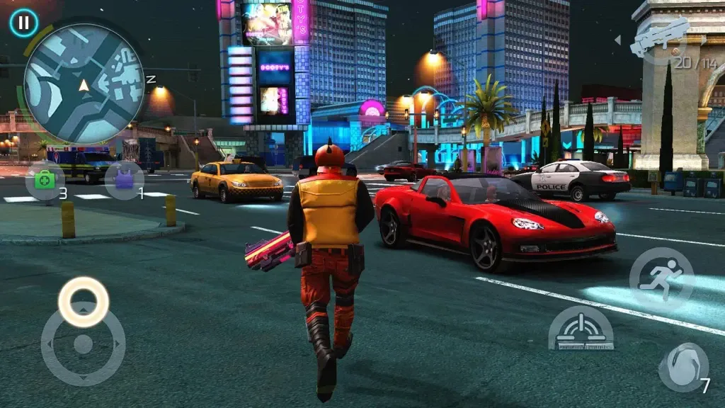 《孤胆车神：维加斯》v7.3.0h单机收藏版，Gameloft出品的3D高画质开放世界动作冒险游戏