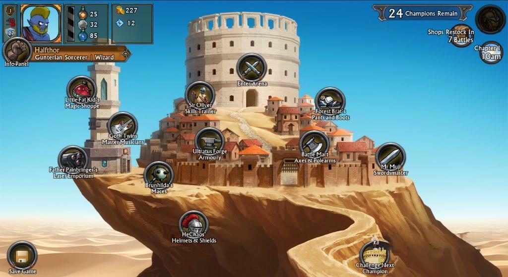 《剑与凉鞋3：重锻版》v1.0.9.B，steam特别好评的竞技场格斗角色扮演游戏