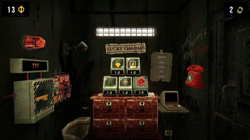 《四叶草深渊》v1.4.2，steam特别好评的肉鸽老虎机策略恐怖游戏