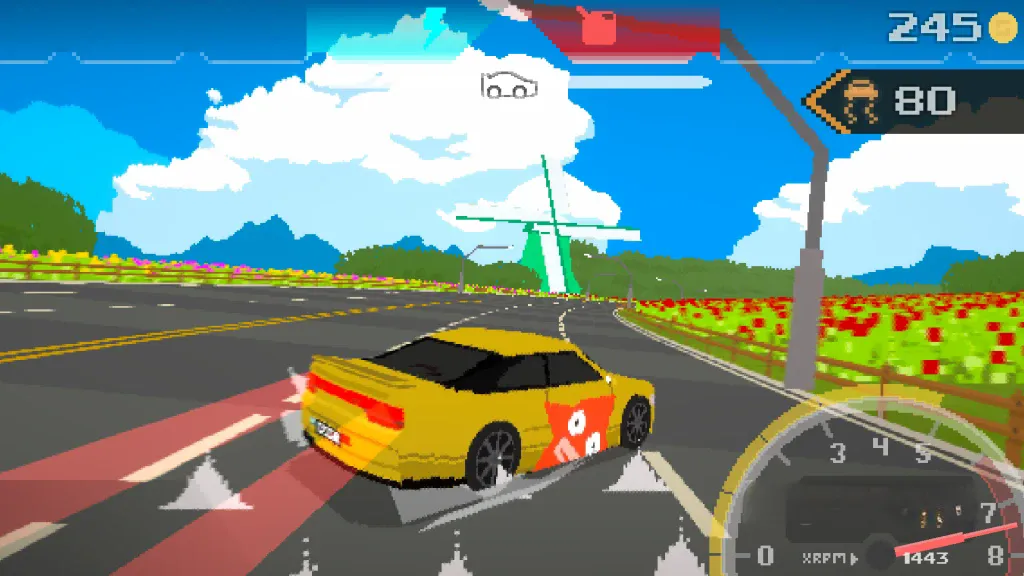 《永远的纽多里》v1.2.4，steam特别好评的3D像素风复古街机赛车游戏