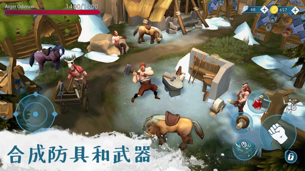 《文兰故事：维京生存游戏》v1.2.3，维京殖民地为背景的开放世界生存动作角色扮演游戏