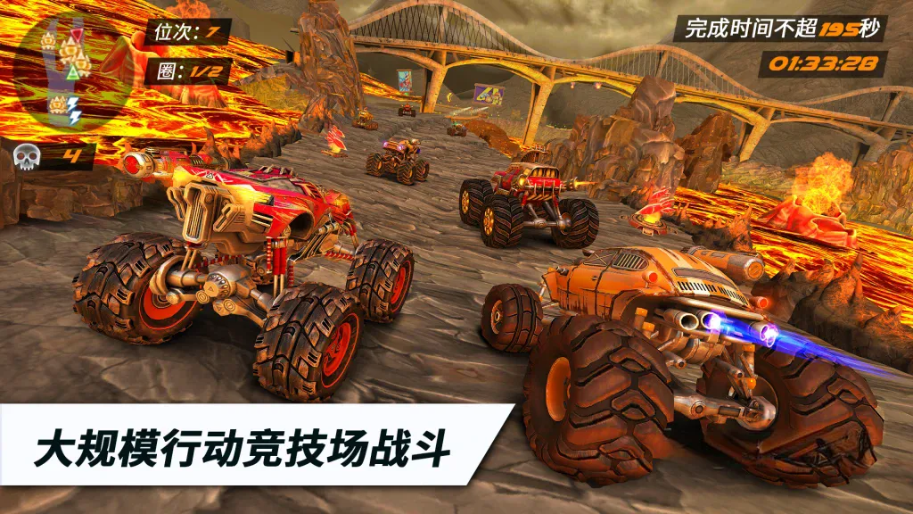 《火箭联盟极限汽车赛》v1.4.23，高画质越野车竞速战斗游戏