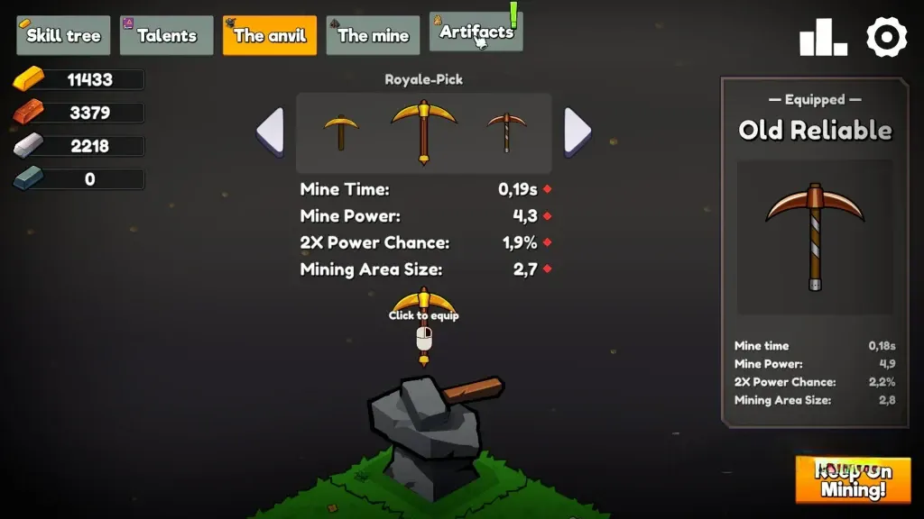 《继续采矿：世界篇》v1.0，steam特别好评的增量式放置挖矿游戏
