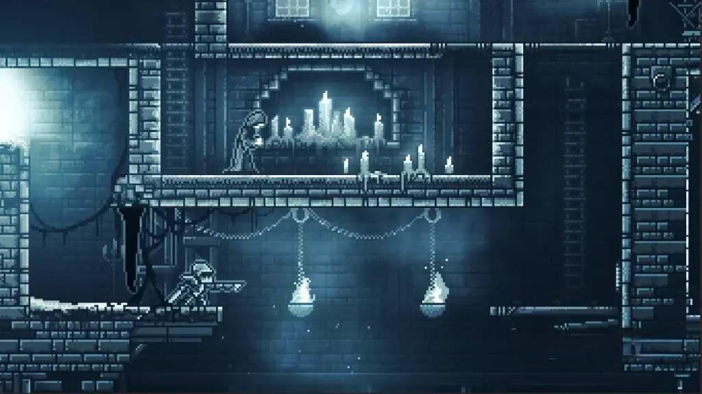 《极渊》v2.77，steam特别好评的像素风叙事解谜动作冒险游戏